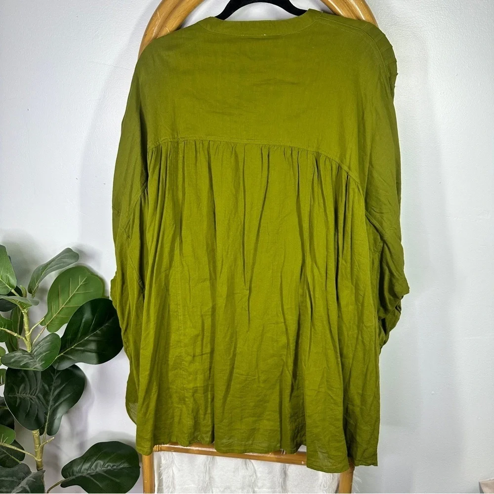 Free People Intimately Green Boho Tunic sz S